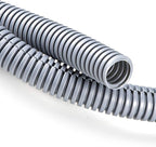 ZhiYo 20FT 1/4” Wire Loom Split Tubing Auto Wire Conduit Flexible Cover | High Temperature Heat Resistant -40F to 257F | Plastic Cover for Electrical Wires & Cables, Grey