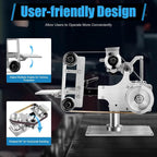 Belt Sander Electric Sanding Polishing Grinding Machine Vertical & Horizontal Use Woodworking Bench Sander Speed | Rotating Angle Adjustable for Metal Processing Jewelry Making Acrylic Polishing
