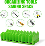 2 Pack Plier Orgainzer for Drawers, Tool Organizer Rack with Extendable Design & Non-Slip Rubber Base, Fits 3" H, 20 Slots Drawer Storage for Pliers, Wrenches, Screwdrivers and More,Green