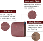 uxcell 10pcs 8" x 19" Sanding Belts 80 Grits Aluminum Oxide Abrasive Belt Sander Paper Sanding Papers for Metal Wood Grinding Polishing, Reddish Brown