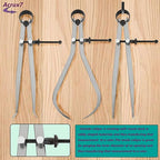 Acrux7 3Pcs 8 Inch Long Spring Caliper Set, Carbon Steel Outside Divider Caliper Compass, Calipers Measuring Tool for Wood Turning Lathe Projects