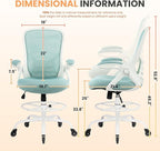 HYLONE Drafting Chair Tall Office, Ergonomic Standing Desk Stool Adjustable Drafting Chair Big Tall Drafting Office Chair Blue