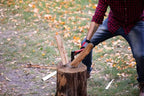INTERTOOL Wood Splitting Maul and and Hatchet Combo Set - 35-inch Axe and 15-inch Camping Chopping Hatchet with Shock Absorbing Fiberglass Handles with Blade Protectors HT-0275-0261
