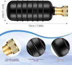 Drain Cleaning Bladder- Fits 1" to 2" Pipes, 3/4" Hose Thread Valve,Ideal for Sinks, Showers, Tubs & Sewer Lines, Rubber, Easy Daily Use, Cold Water Only (L:4" to 6")