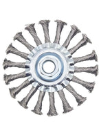 Knotted Wire Wheel Brush 4.5in 5/8-11 Threads Arbor for 4-1/2" Angle Grinder - 1pcs