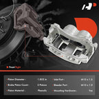 A-Premium Disc Brake Caliper Assembly with Bracket Compatible with Select Chevy, Pontiac and Saturn Models - Equinox 2005-2006,Torrent 2006, Vue 2004-2007 - Front Right Passenger Side