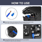 Chanzon Insulated Crimp Connector Wire Terminal Kit Contains (Butt Splice, Male & Female Spade, Fork, Ring Terminals) Solderless Assorted Electrical Crimping Tools(720pcs