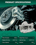 SCITOO Front Left Brake Caliper With Bracket 19B6461S Compatible For Hyundai For Sonata 2012-2015 For Kia For Optima 2011-2016