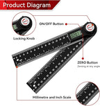 GemRed 82305 Aluminum Digital Angle Finder Protractor