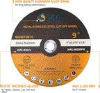S SATC Die Grinder Cut Off Wheel 9 Inch 25PCS Cut Off Wheels Fit Angle Grinder Air Tool 9” x .075” x 7/8”