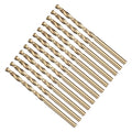 Drill Bit, 9/64" Cutting Diameter (3.572mm), 4241 HSS Black and Gold 118° Cutting Angle Versatile Jobber Bits - (Applications: for Drilling Plastic Wood Soft Thin Metal), 12-Pieces