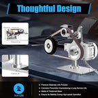 Belt Sander Electric Sanding Polishing Grinding Machine Vertical & Horizontal Use Woodworking Bench Sander Speed | Rotating Angle Adjustable for Metal Processing Jewelry Making Acrylic Polishing