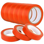 Romeda 9 Pack Electrical Tapes, Electrical Tape Water, Sun, and Oil Resistant, Electrical Tape is Suitable for Most Domestic, Commercial, and Industrial environments - Orange