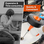 Drain Auger, Plumbing Snake With Drill Adapter, 35ft Heavy Duty Flexible Sink Steel Plumbing Auger Bathroom Hair Clog Removal Tool, Manual Or Powered - No auto retract or feed