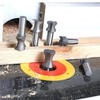 Akylin's CNC 6PCS Convex Edge Oval Router Bit Set 1/2" Shank, Shallow Bullnose at 1/4",5/16",3/8",1/2",3/4",7/8" Length,Convex Column Molding Router Bits-Perfect for Stair Treads and Shelf Edges