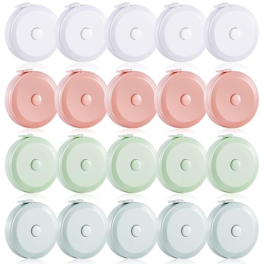 Tape Measure, Measuring Tape for Body Measurements Retractable,Fabric Sewing Tailor Cloth Knitting Craft Weight Loss Measurements Dual Sided 20 Pack