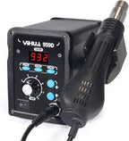 YIHUA 959D-Digital Hot Air Rework Station, High Power with 3 Memories, Airflow Efficiency, °F /°C Display, Accurate Temp.(212°F~932°F), Brushed Aluminum Panel & Safety Features