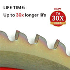 Circular Saw Blades Woodworking TA Series,10" 60-Tooth 5/8" Arbor, for Laminate, Melamine Board, Special Anti-Thermal Adhesion Coating on Cutting Edges -TA,High Finish,Long Life,DLM 10" 60T TA