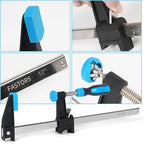 Bar Clamps for Woodworking 36 Inch,2-Pack Wood Clamps Adjustable and Release Quickly,Throat Depth 2.5 Inch, Serrated Steel Rail,Bar Clamps Force 600 Lbs