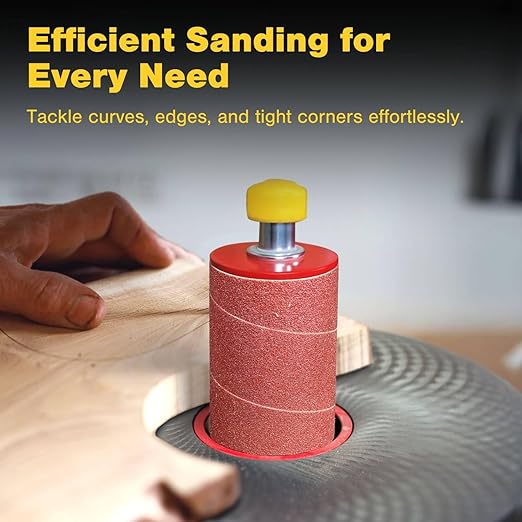 Dark Stone Sanding Sleeves for Oscillating Spindle Sander, 3/4-Inch Length, 1-Inch Diameter, 60 Grit, 6-Pack