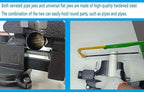 MYTEC 2-In-1 Work Bench Vise, Upgraded Multi-Purpose Table Vice, Universal Rotate 270°Work Clamp-On Vise, 4.5" black