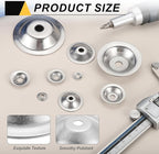 MECCANIXITY 4 Pcs M10 Arbor Washer, 2x80mm 304 Stainless Steel Bench Grinder Arbor Washer for Bench Grinder Polisher Wire Wheel Buffing, Silver