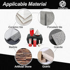 Diamond Core Drill Bit Set - 5pcs (25/35mm+20mm Drilling Milling Bit+50mm Beveling Chamfer Bit+HEX) Diamond Hole Saw Kit for Porcelain Ceramic Tile Marble Granite
