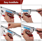 Arrow T55BL Staple Gun Kit, Heavy Duty Manual Stapler with 3750 Pieces T50 1/4", 3/8", 1/2" Staples, Soft Rubber Grip, for Upholstery Professional Projects
