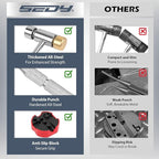 Premium Pin Punch Hammer Set: 25-Piece Punch Set and Hammer with Bench Block, Steel Roll Pin Punch Set, Pin Punches with Replaceable Face Hammer, Mechanical Repair Tool for Maintenance
