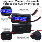 60V 150A Watt Meter Power - High Precision Power Monitor Power Consumption Meter Battery Analyzer Tester with Digital LCD Screen for RC Solar Wind Power Ebike(9000W) (60V150A)