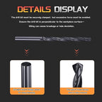 Drill Bit, 5.8mm Cutting Diameter, 4241 HSS Nitriding Black 118° Cutting Angle Versatile Jobber Bits - (Applications: for Drilling Plastic Wood Soft Metal), 12-Pieces