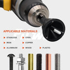 Deburring External Chamfer Tool, 3/16”-1”Sharp Tungsten Carbide Blades Deburring Hex Shank Drill Bit for Metal Rod Bolt Pipe 3D Printing PVC