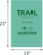 Toilet Bags, Certified Biodegradable and Compostable; Use and Bury in Ground –Includes Convenient Water Resistant Carry Case