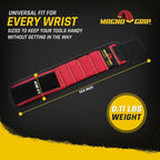 MagnoGrip Magnetic Wristband for Holding Screws, Nails, Drill Bits, Super Strong Magnets, Adjustable Strap, Essential Tool for DIYers, Handyman, Mechanics, Construction & Home Improvement - Red