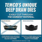 TEMCo TH0037 4" Hydraulic Knockout Punch Electrical Conduit Hole Cutter Set KO Tool Kit 5 Year Warranty