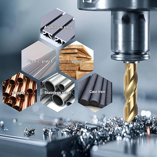 BeHappy 21Pcs Cobalt Drill Bit Set, M35 HSS, 135 Degree Tip, Twist Jobber Length for Hardened Metal, Stainless Steel, Cast Iron, Wood, and Plastics, with Index Storage Case 1/16"-3/8"