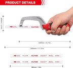 HAUTMEC Mini Hacksaw, Compact Hand Saw with 10" Bi-Metal HSS Blade, Lightweight Hack Saw for Metal Wood PVC, Especially Cuts In Tight Hard-Reach Spaces – HT0355