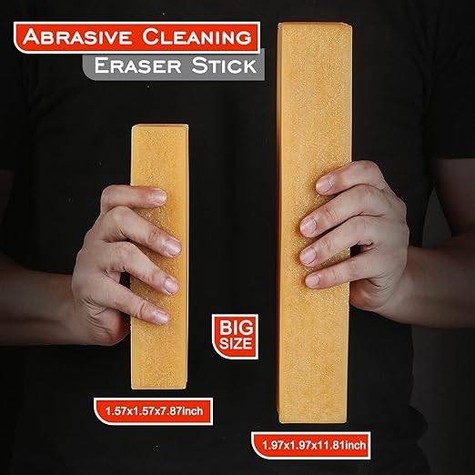 Sanding Belt & Disc Cleaner Stick 1-1/2"x1-1/2 x7-7/8 - Natural Rubber Abrasive Reviver for Woodworking Sanders, Restores Grit & Extends Belt Life