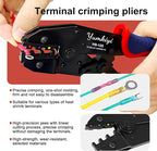 Crimping Tool For Heat Shrink Connectors- Perfect for Home, Boat and Automotive Wiring-Ratcheting Wire Crimpers,Works with AWG20-10 Waterproof Connectors