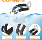 20 Pcs 3/4 Inch 304 Stainless Steel Cable Clamp, Rubber Cushioned Insulated Clamp, Conduits Pipe Strap Clamps for Pipe Fixing on Various Surfaces