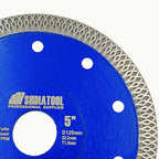SHDIATOOL 5 Inch Diamond Saw Blade Cutting Porcelain Tile Ceramic Granite Marble Brick(5-Pack)