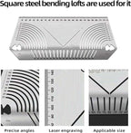 2 Pack Metal Marking Tool, Angle & Arc Marking Tool, Square Steel Pipe Bend Marking Tool, Square Arc Ruler, Architect Ruler Angle Measuring Tool