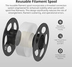 ANYCUBIC PETG Filament 1.75mm, 3D Printer Filament, Dimensional Accuracy +/- 0.02mm, Exceptional Toughness and Long-Lasting Print with Most FDM 3D Printers, 1KG Reusable Spool, Black