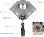 Right Angle Clamp, Housolution [8 PACK] Single Handle 90° Aluminum Alloy Corner Clamp, Clamps for Woodworking Adjustable Swing Jaw, Woodworking Tools Photo Frame Vise Holder
