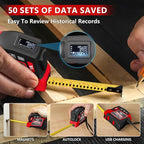 Alloyman 2-in-1 Digital Tape Measure, 16Ft Length, 6 Unit Options, 4 Measuring Modes, Stores 50 Records, Auto Lock with Magnetic Hook, Waterproof & Drop-Resistant