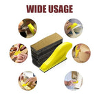 Micro Detail Sander with 100PCS Sandpaper, 3.5”x 1” Mini Sander Kit for Craft, Wood and Small Space Polish Sanding Works P60/120/240/400/600/800/1000/1200/1500/2000