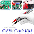 Digital Multimeter Test Leads, 2PCS Crocodile Clips, Professional Probe Kit with Banana Plugs