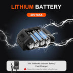 COMOWARE 20V Cordless Drill, Brushless Power Drill Set with 1.5Ah Li-ion Battery & Fast Charger, 23+1 Clutch 1/2" Keyless Chuck Max 38 N.m, Dual Speed Electric Drill Driver Accessories