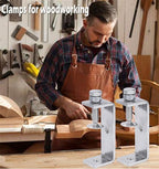 304 Stainless Steel C Clamp Tiger Clamp Woodworking Clamp Heavy Duty C-clamp With Wide Jaw Openings (85MM)，2PCS