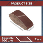 10 Pcs Sanding Belts 4 x 36 Inch 100 Grit Aluminum Oxide Abrasive Sandpaper for Belt Sander Metal Grinding Wood Working Weld Rust Removal